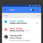Free Google Inbox App Photoshop PSD