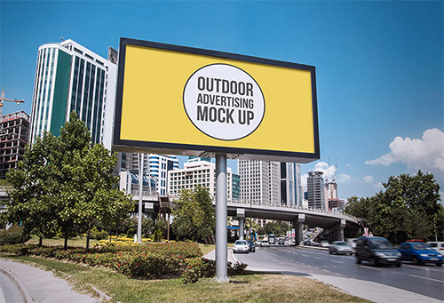 12 Outdoor Advertising Billboard Mockups